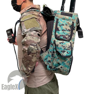 Φορητό Drone Jammer Mockpack 300W 350W 2.5KM Κινητή συσκευή παρεμβολής σήματος