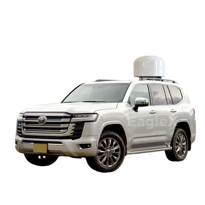 50MHz~6GHz ανίχνευση + χτύπημα Drone Jammer Land Cruiser μετατρέπεται σε σύστημα αντι-drone SUV οχήματος FPV