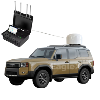Jeep UAV Jammer Αυτοκίνητο 3000m Αντι- Drone FPV 8000M Ανίχνευση Οχήματος Mounted Jammer