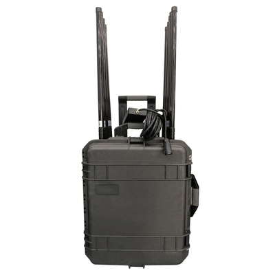 14 Διάδρομος αστυνομικός σαρωτής jammer UAV FPV Drone jammer στρατιωτικός 80MHz ~ 6GHz