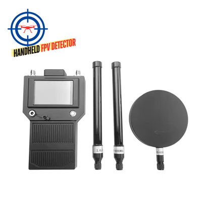 Χειροκίνητος 3000 μέτρα FPV DJI Drone Detector 400MHz 2.4GHz 5.2G 5.8G Φορητή ανίχνευση