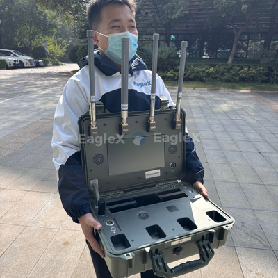 8-10KM FPV UAV Drone Detection Range Handheld Drone Detector με την πραγματική θέση του πιλότου