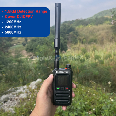 1.5-2KM Φόρητο ανιχνευτής FPV ανίχνευσης 8001500MHz、24002485MHz、57255850MHz