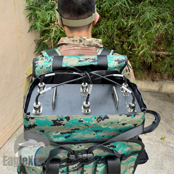 2000M 6 συχνότητα Anti FPV Drone Jammer Backpack Style Drone GPS παρεμβολή 1