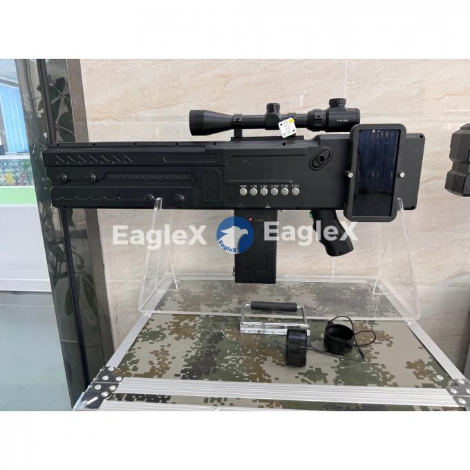 Ενίσχυρη 8-συχνότητα 2000M Anti FPV Drone Gun Handheld Portable Drone Jammer 433MHz -5.8G 1
