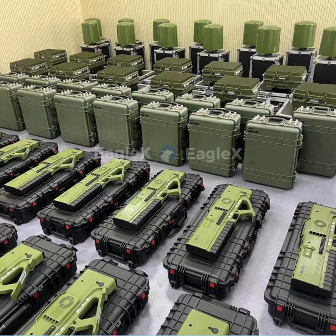 3KM-5KM χειροκίνητος ανιχνευτής Drone 900MHz 1.5GHz 2.4GHz 5.8GHz Jammer Gun όλα σε ένα 1
