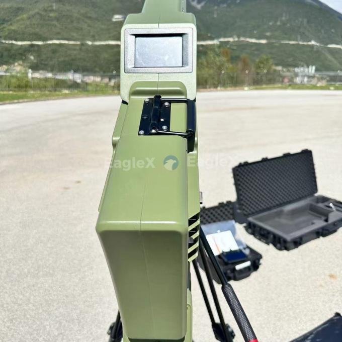 3-In-1 (Αναγνώριση και παρεμβολή) Κινητή συσκευή άμυνας μη επανδρωμένου αεροσκάφους φορητό FPV Drone Jammer 0